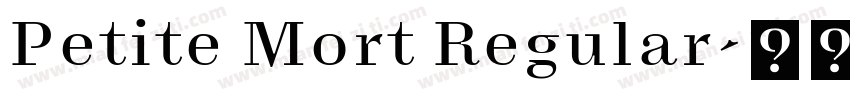 Petite Mort Regular字体转换